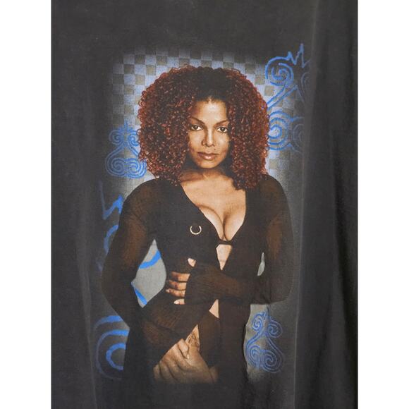 Copied - Rare 1998 Vintage Janet Jackson Velvet Rope Band Tour Tee Size Large - Picture 2 of 8